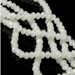 Zdjęcie - Kryształki oponki fasetowane white ice 6x4mm